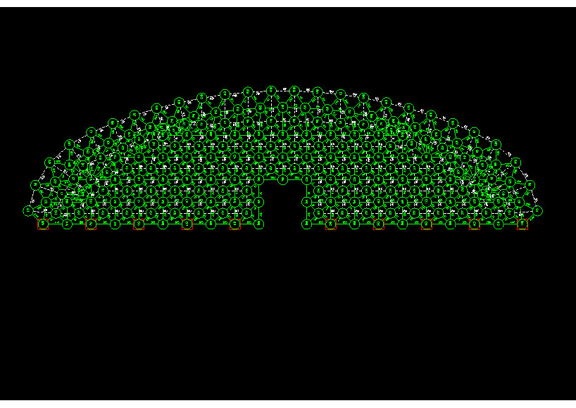 巴音郭楞锡林浩特91跨，1000米长干煤棚网架设计