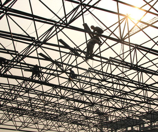 巴音郭楞厂房网架安装